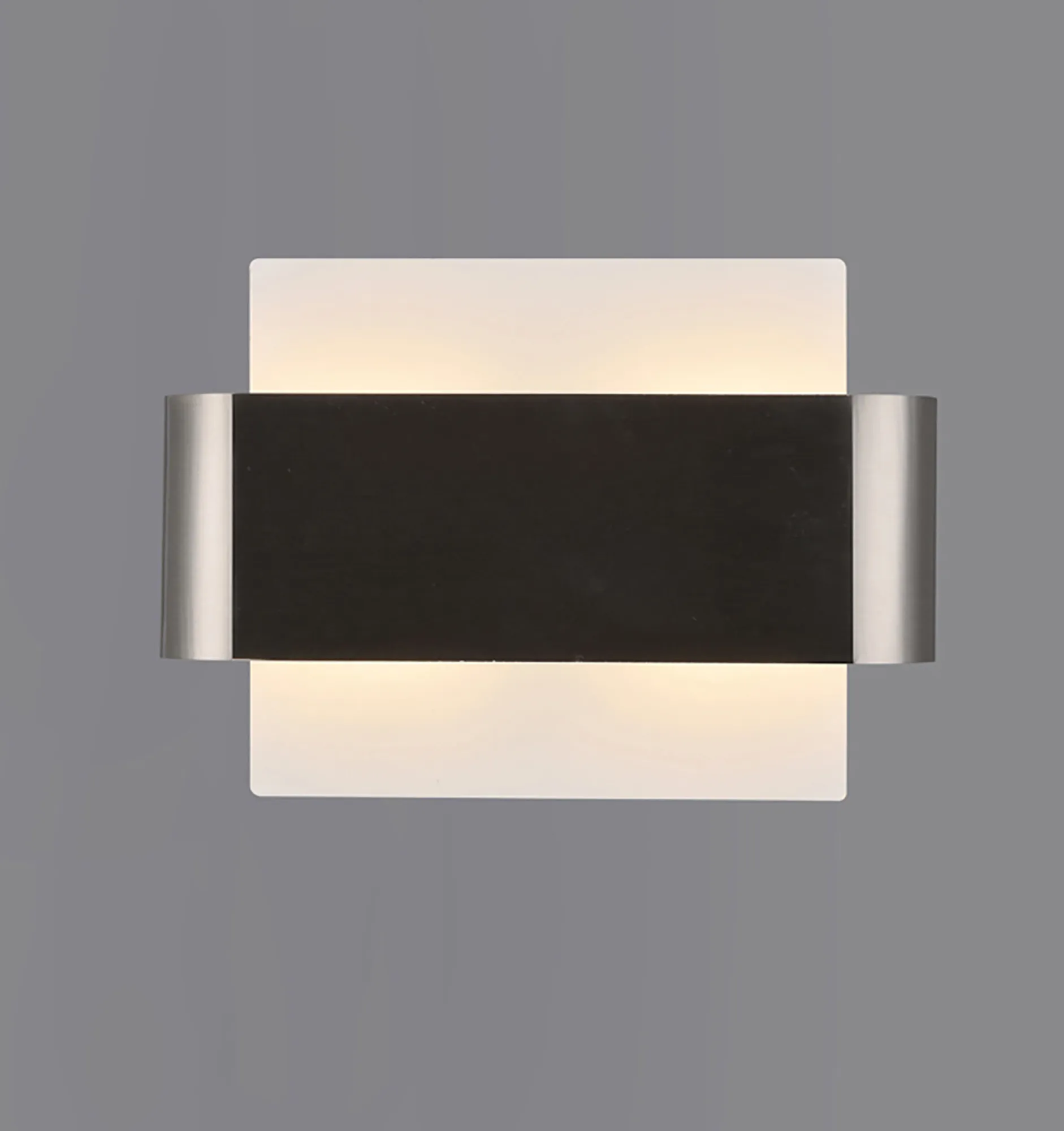 Damo Wall 2 Light Satin Nickel, White D0380  Deco Damo